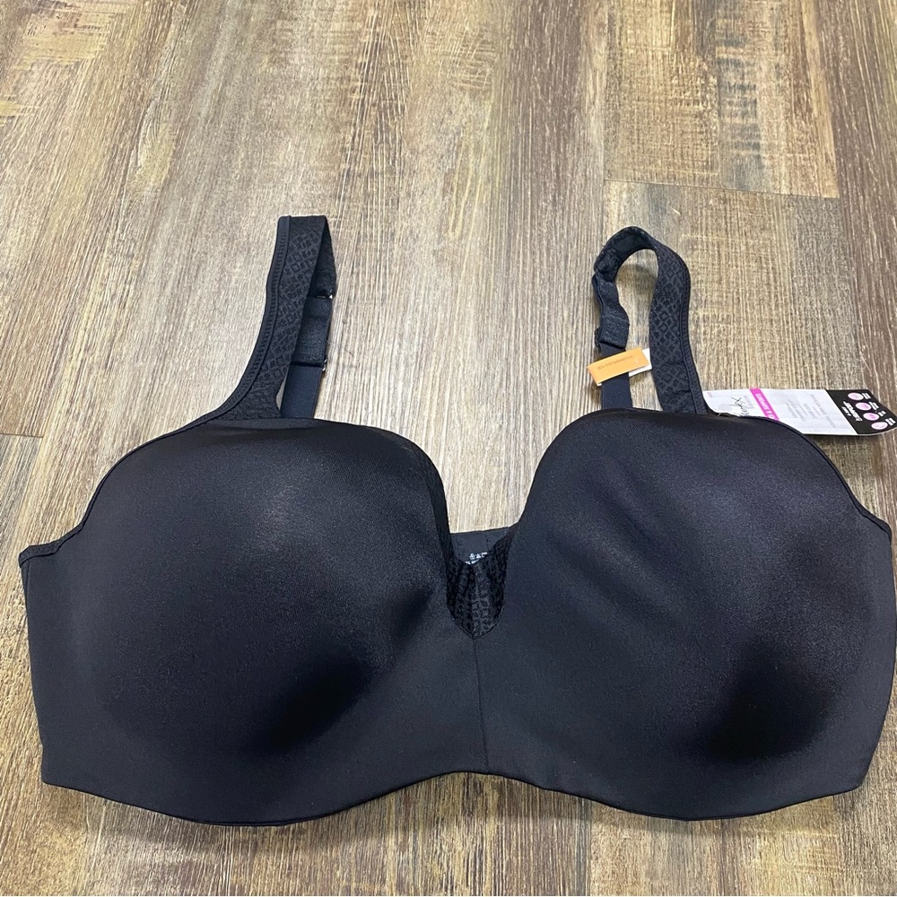Playtex Black Full Coverage Bra with Molded Cups - Picture 3 of 11